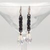 Crystal & Rainbow Titanium Chainmaille earrings